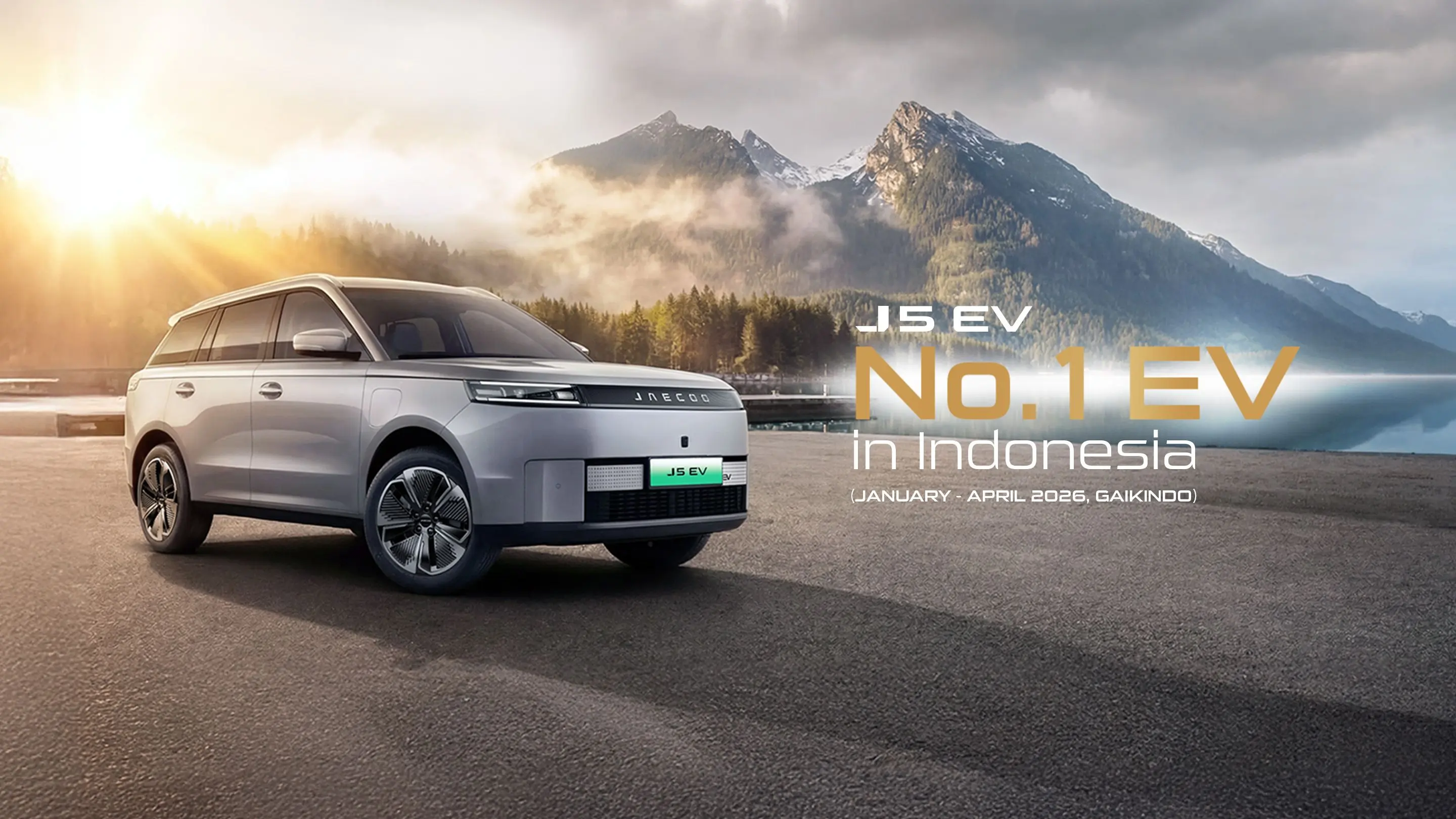 JAECOO J5 EV No. 1 di Indonesia